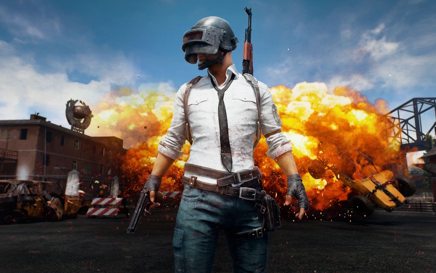 Playerunknown S Battlegrounds, Explosion, Artwork, - Pubg Wallpaper For Laptop - HD Wallpaper 