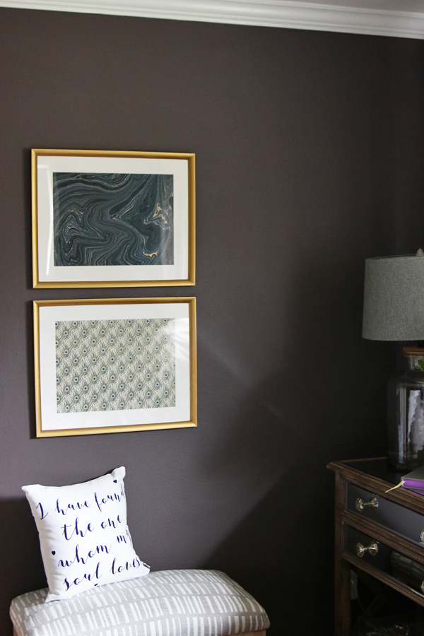 Easy Diy Art & Wallpaper - Bedroom Plum Wall - HD Wallpaper 