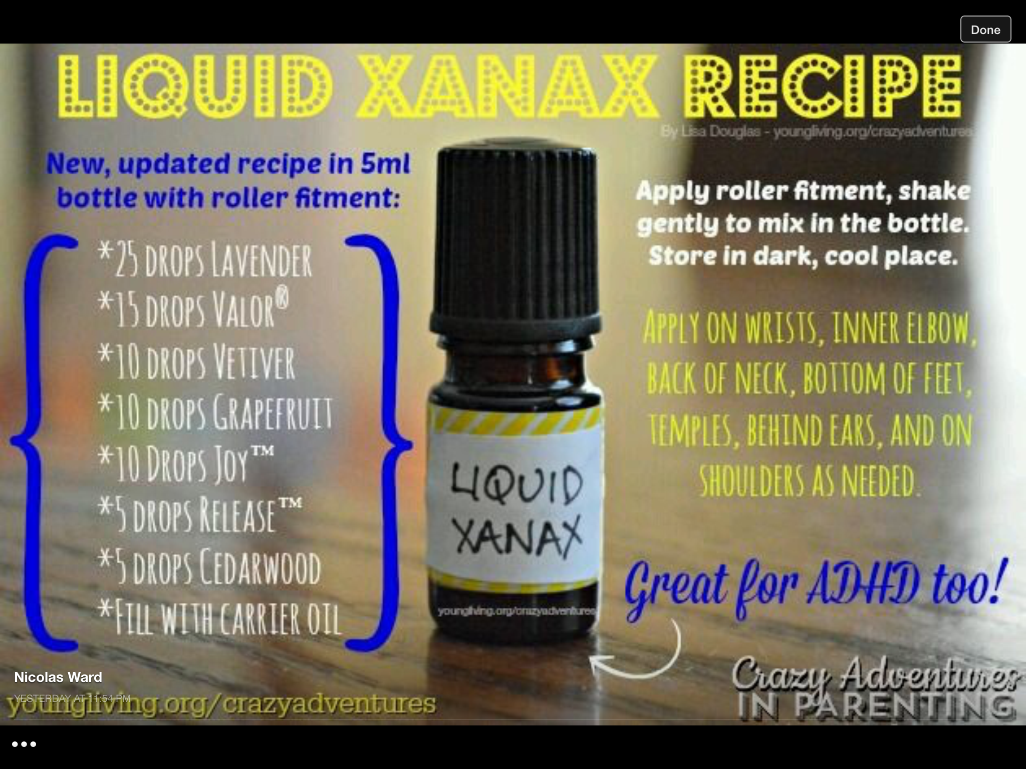 Liquid Xanax Young Living Recipe - HD Wallpaper 