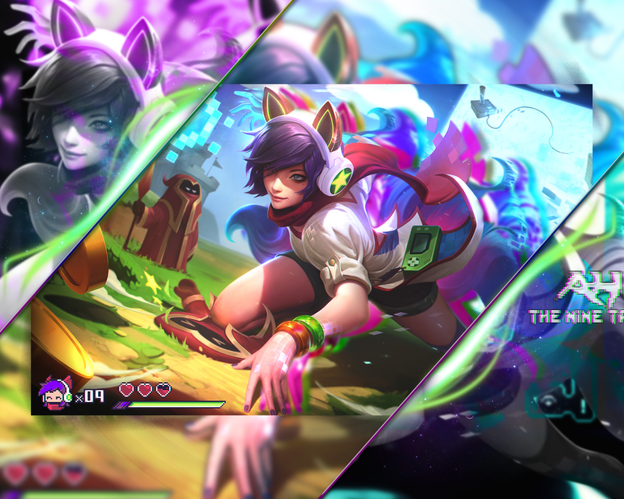 League Of Legends, Ahri, Nine Tailed Fox - Lol Wallpaper Ahri - HD Wallpaper 