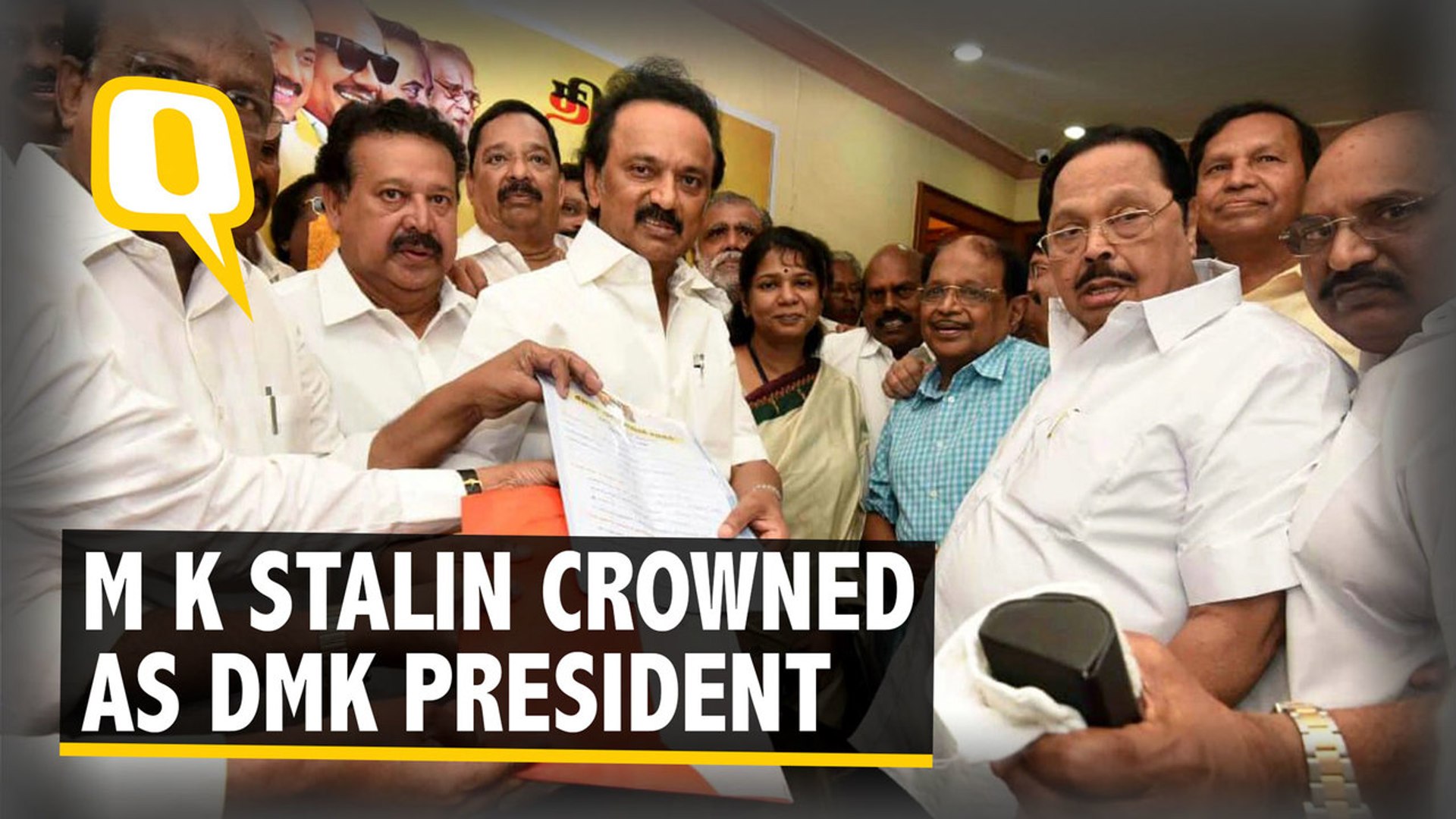 Dmk President Mk Stalin Nomination - HD Wallpaper 