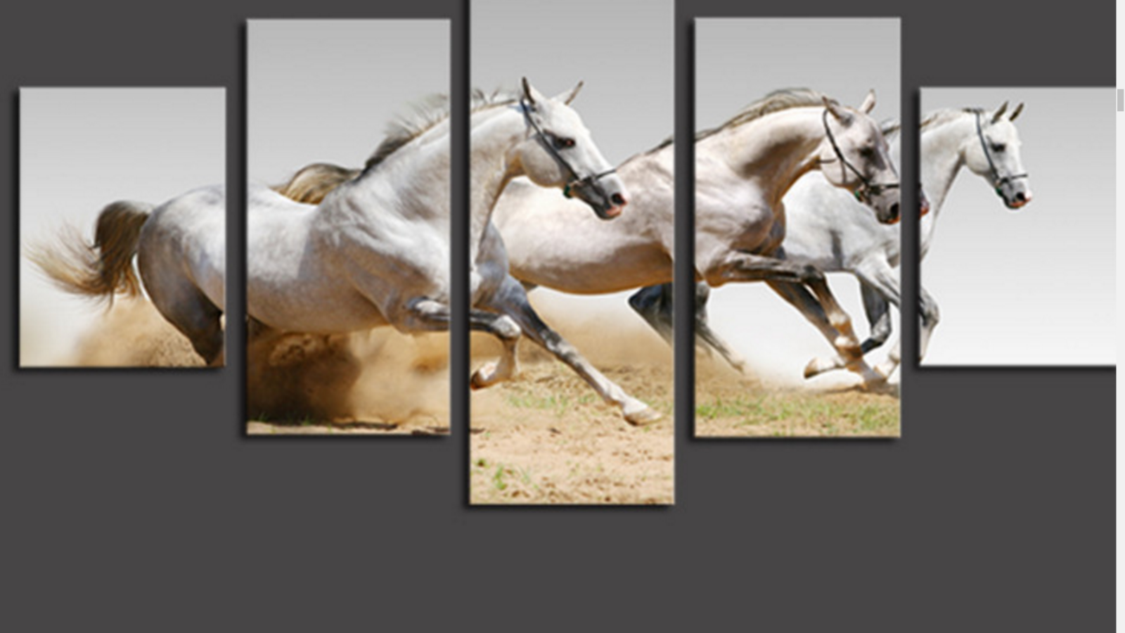 Seven White Horses Wallpaper - HD Wallpaper 