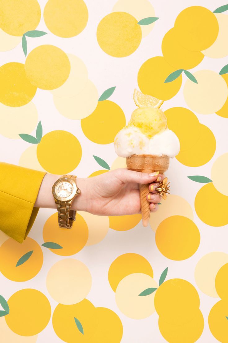 Yellow Ice Cream - HD Wallpaper 