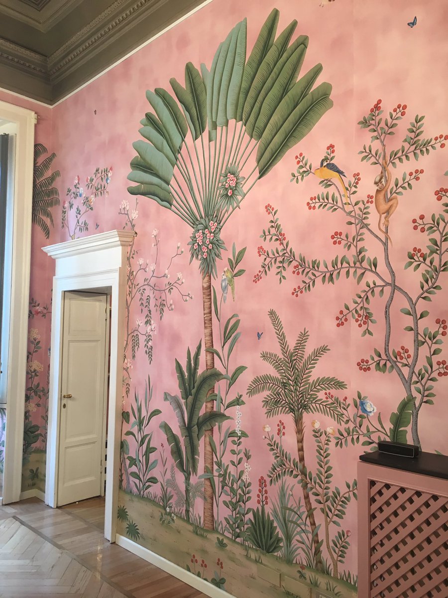 De Gournay Wallpaper Aquazzura - HD Wallpaper 