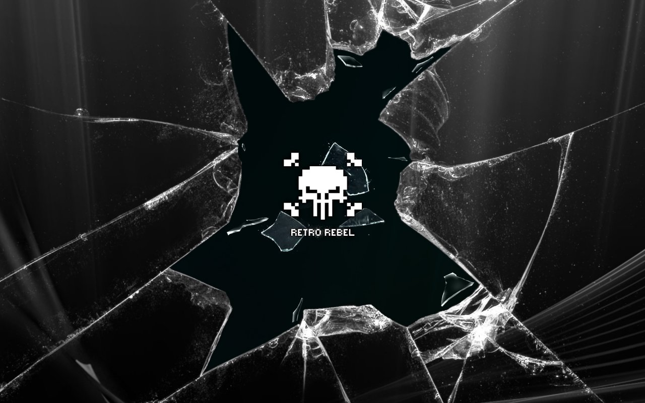 Retro Rebel [wallpaper] - Windows 10 Broken Screen Wallpaper Hd - HD Wallpaper 