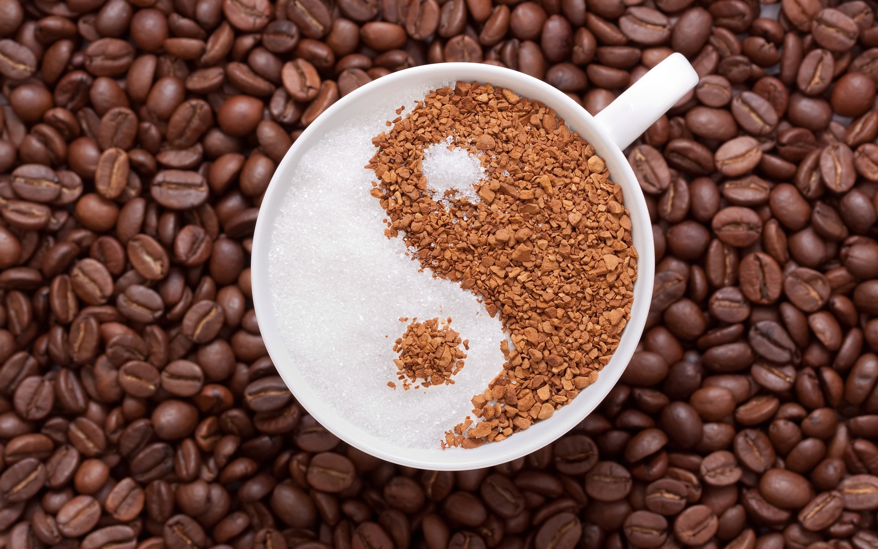 Ying Yang Coffee - HD Wallpaper 