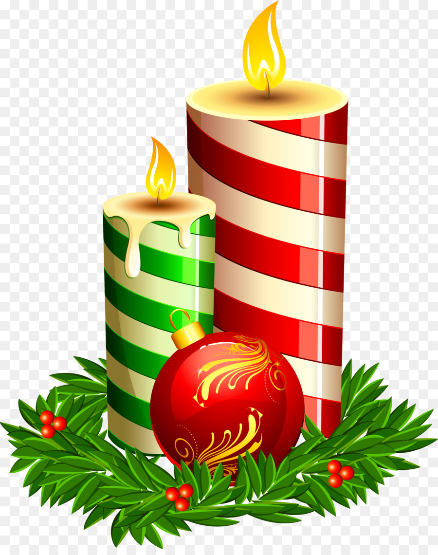 Candles Christmas Tree With Ribbon - HD Wallpaper 