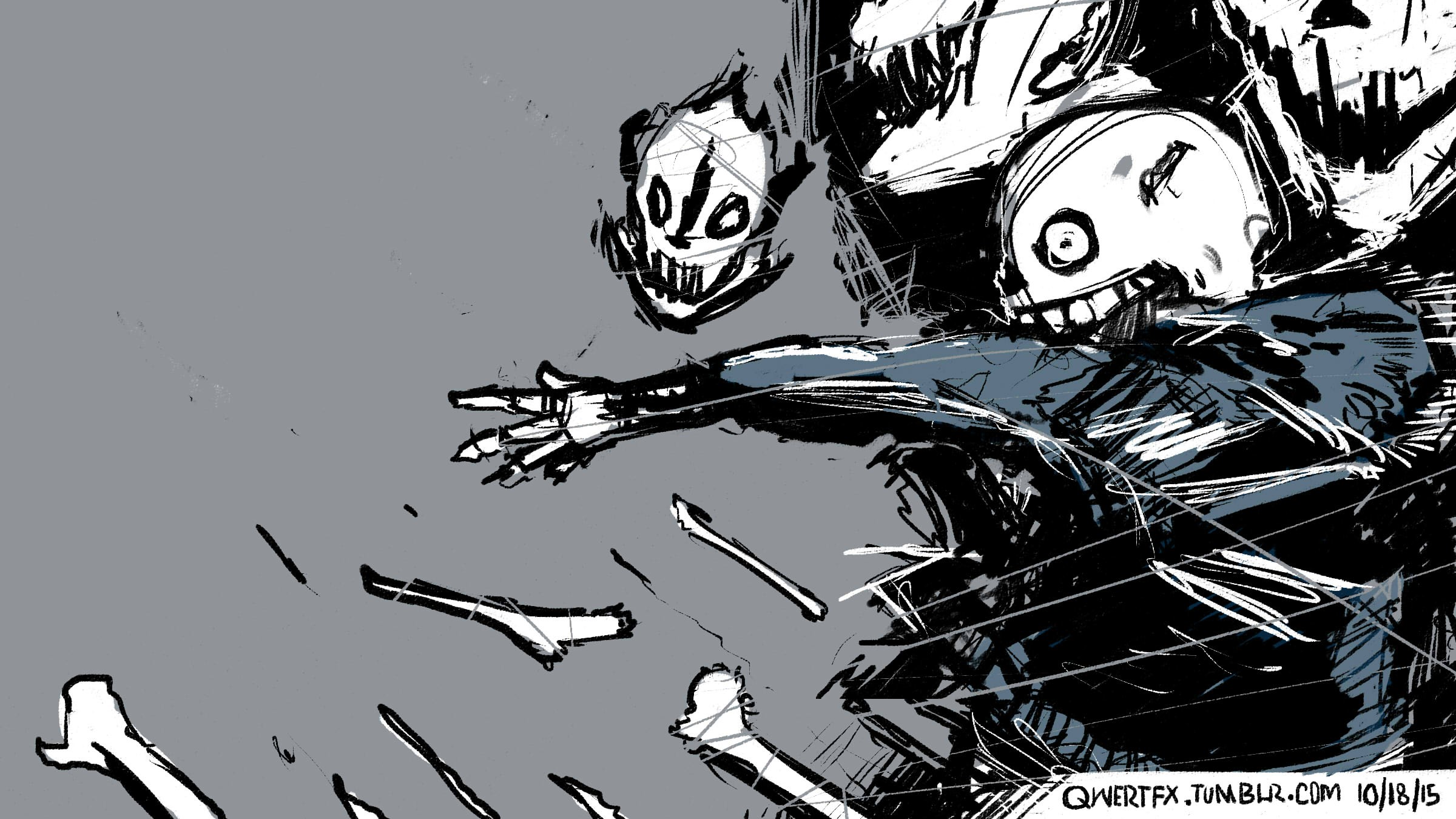 Sans The Skeleton Desktop - HD Wallpaper 