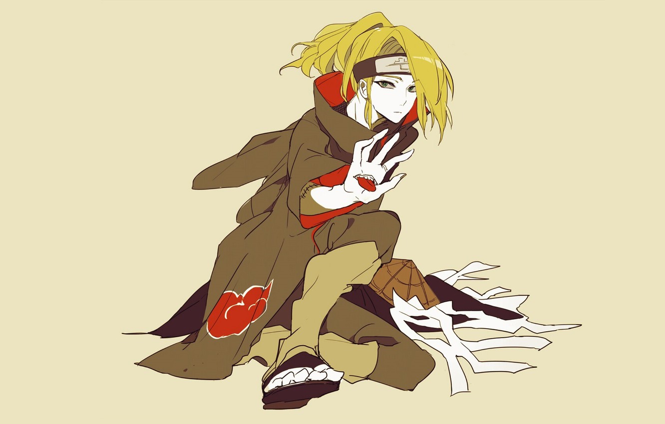 Photo Wallpaper Anime, Guy, Naruto, Naruto, Akatsuki, - Deidara - HD Wallpaper 