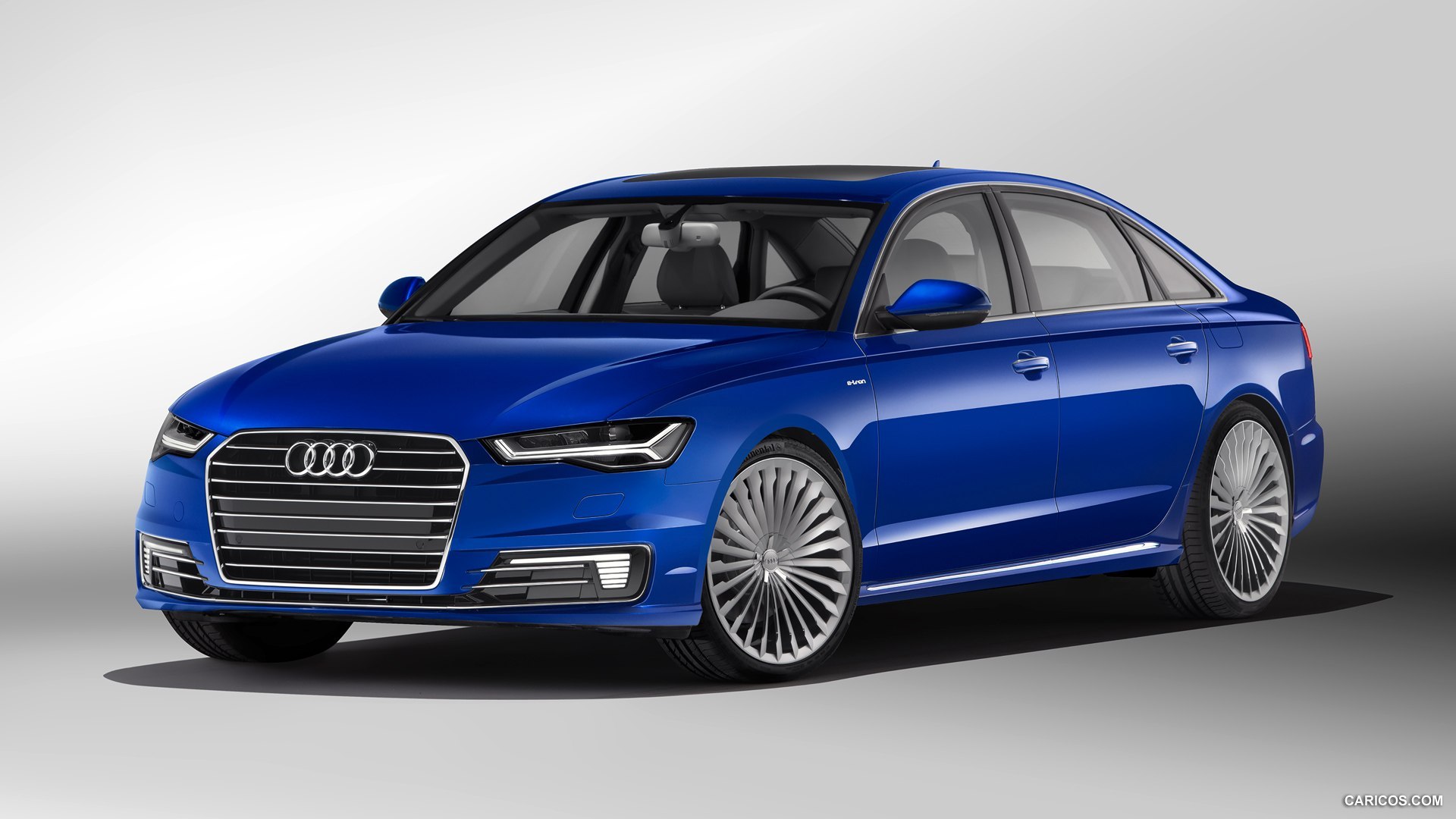Audi A6 2017 Blue - HD Wallpaper 