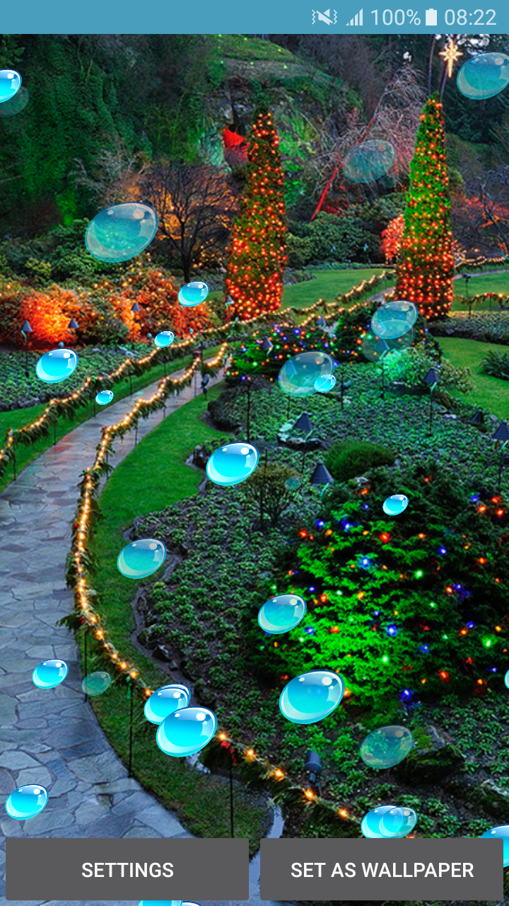 Live Wallpapers - Garden - Landscape Lighting - HD Wallpaper 