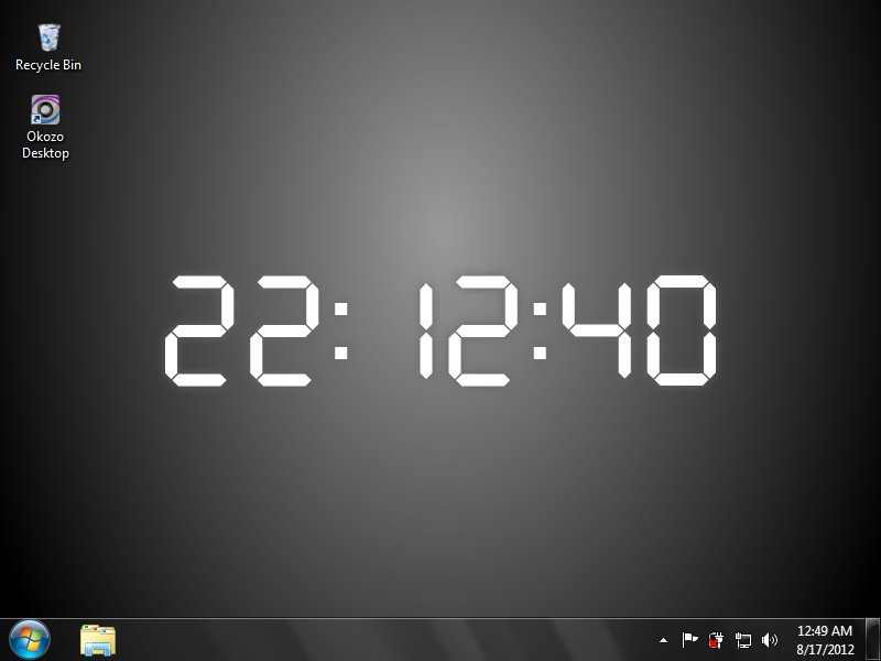 Windows 7 Digital Clock 800x600 Wallpaper teahub.io