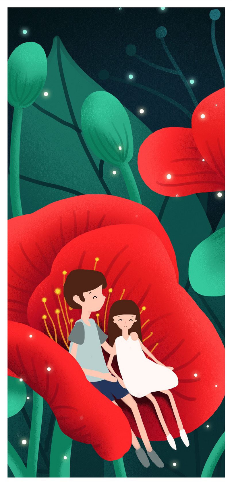 Wallpaper Ponsel Anak Laki Laki Dan Perempuan - Cartoon - HD Wallpaper 