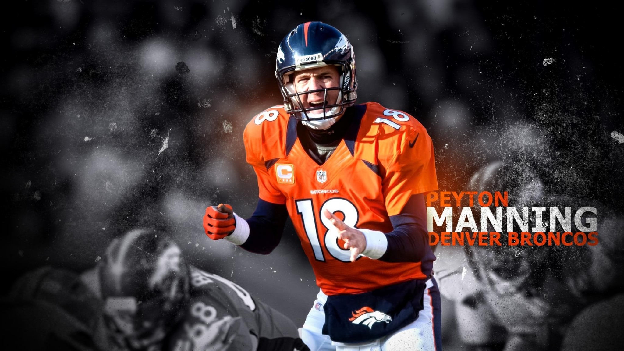 Denver Broncos Wallpaper Desktop Backgrounds Free 
 - Peyton Manning Broncos Background - HD Wallpaper 