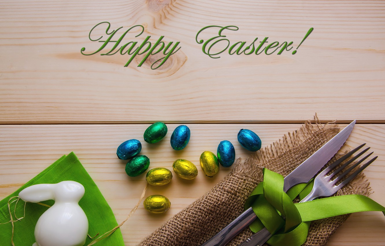 Photo Wallpaper Holiday, Easter, Rabbit, Holiday, Serving, - Easter - HD Wallpaper 