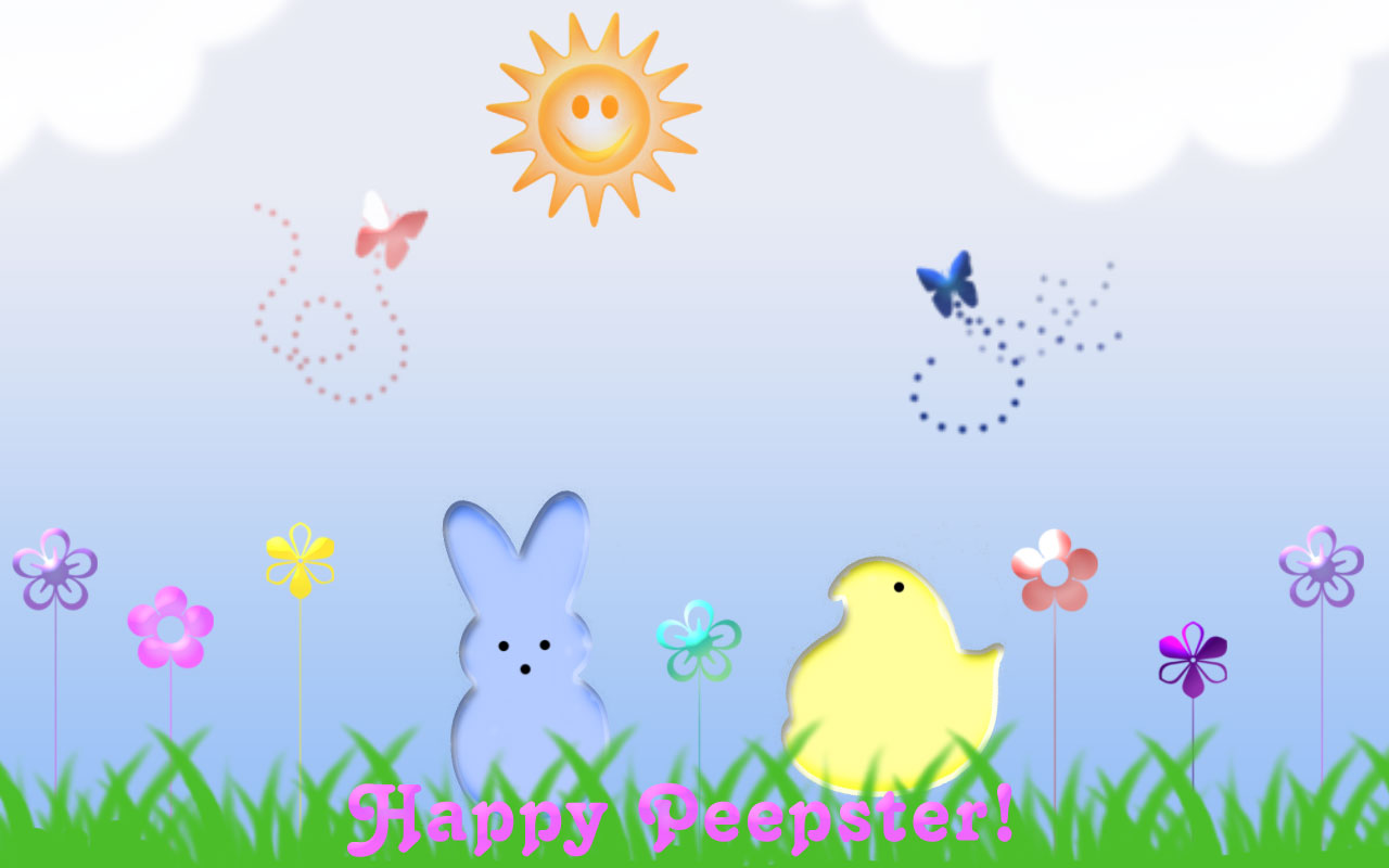 Happy Easter Wallpapers - Easter Wallpaper Cartoon - HD Wallpaper 