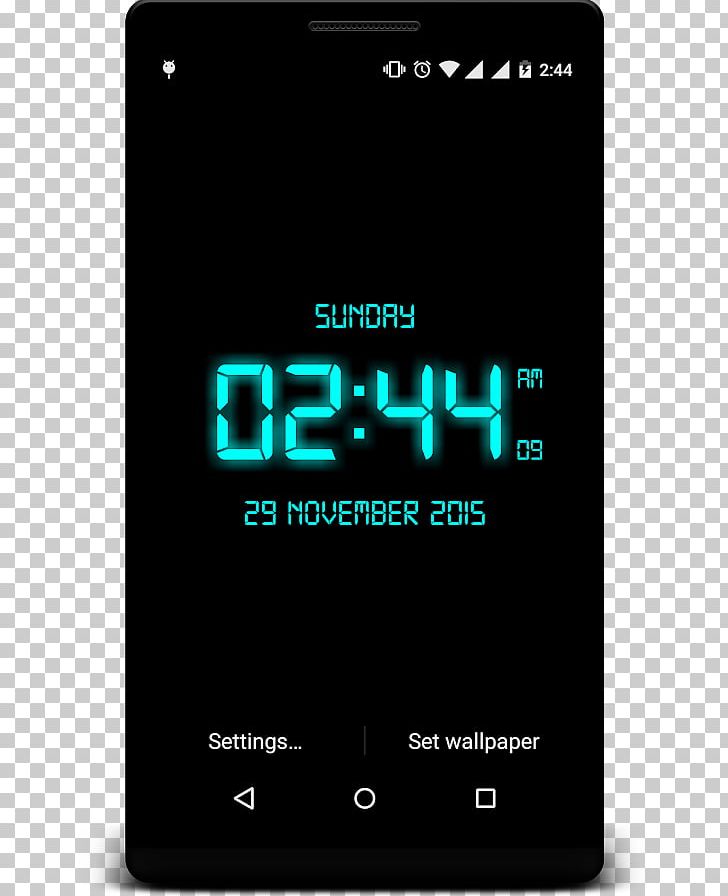 Android Mobile Phones Desktop Digital Clock Png, Clipart, - Mobile Wallpapers Digital Clock - HD Wallpaper 