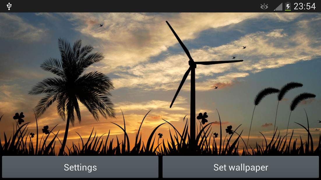Sunset Windmill Live Wallaper Apk - HD Wallpaper 