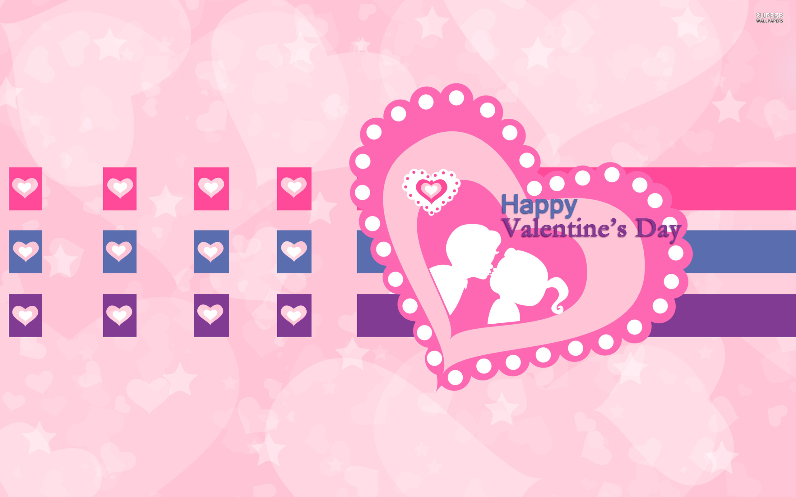 Cute Happy Valentine Day Wallpaper - HD Wallpaper 