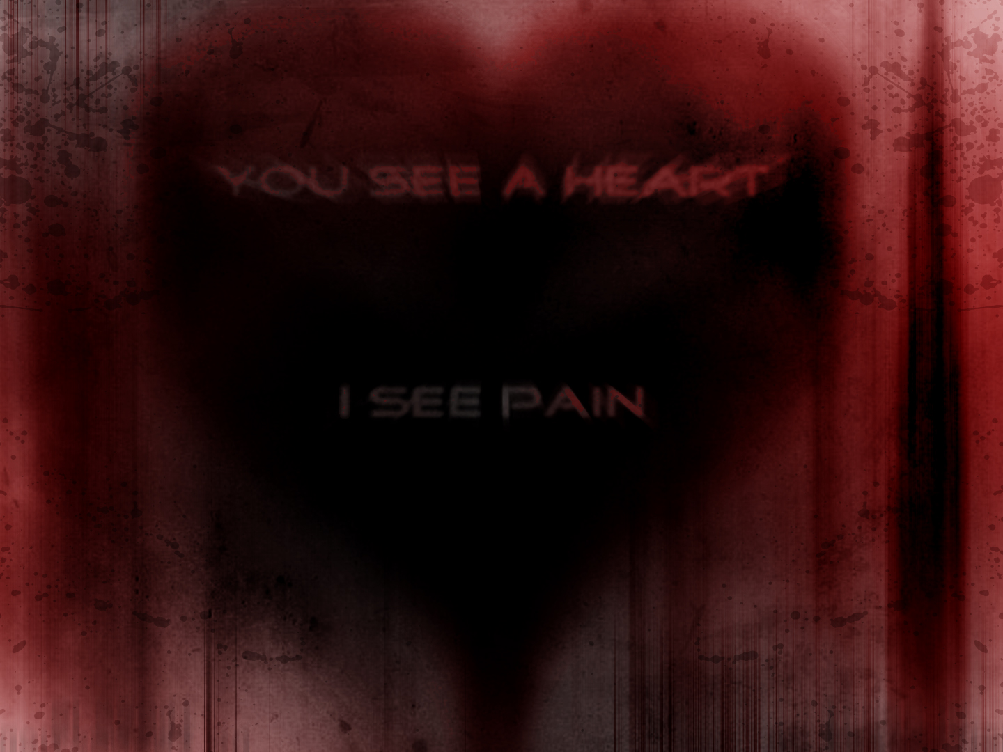 Pain Heart - HD Wallpaper 