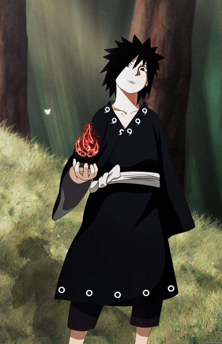 Sasuke, Naruto Shippuuden, Uchiha Madara, Black Hair, - Madara Uchiha -  728x1126 Wallpaper 
