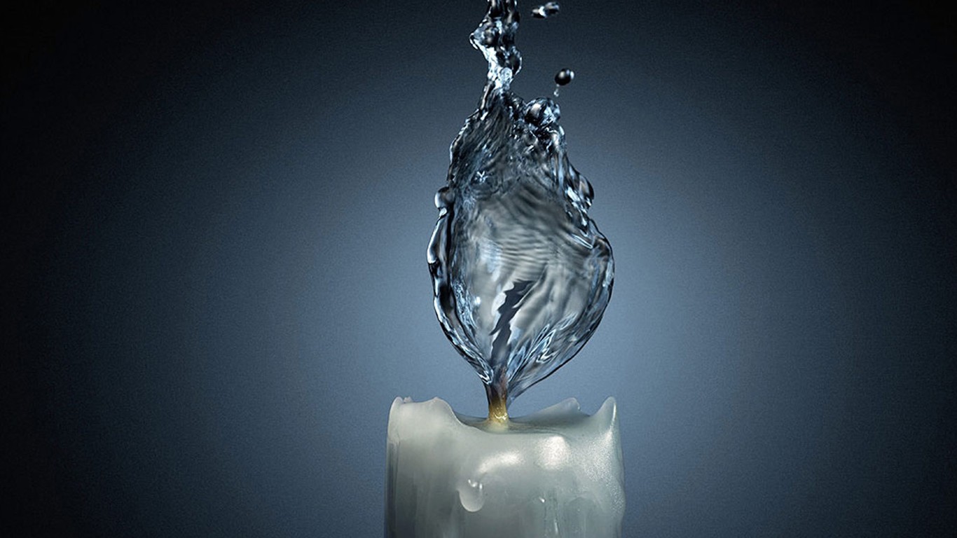 Creative Hd Desktop Wallpapers - Beautiful Candles In Water - 1366x768 Wallpaper Creative Hd Desktop Wallpapers - Beautiful Candles In Water - 1366x768 Wallpaper