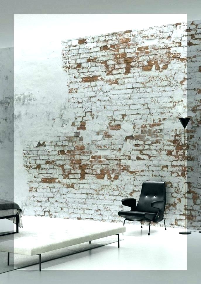 Lime Plaster Walls Exposed Brick - HD Wallpaper 