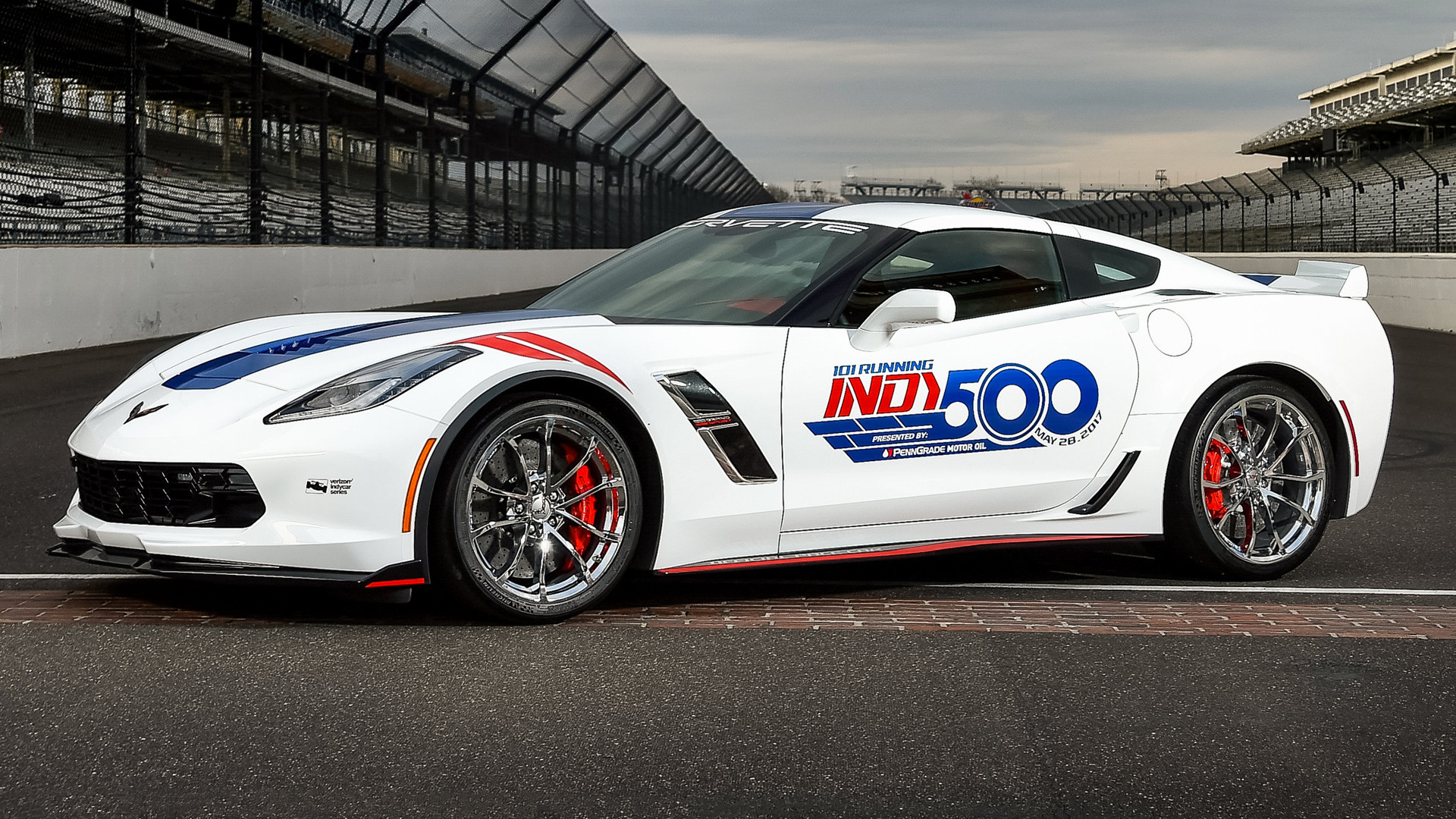 2017 Indy Pace Car Corvette - HD Wallpaper 