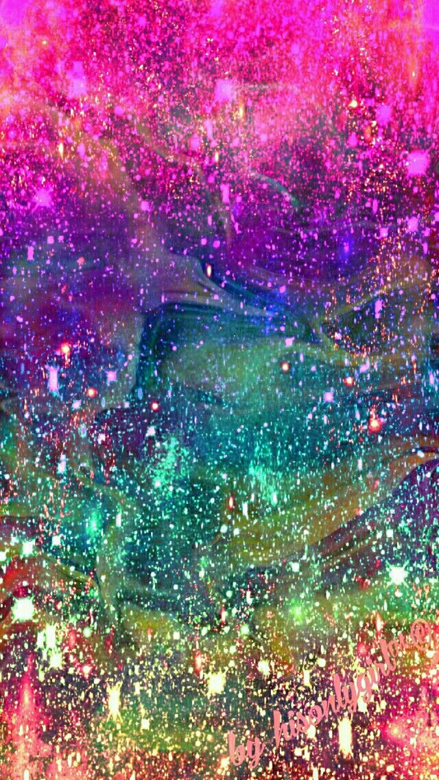 Rainbow Galaxy Glitter - HD Wallpaper 
