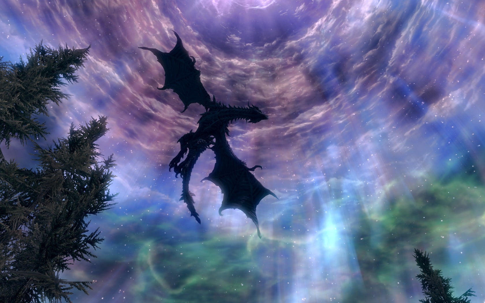 Black Dragon Skyrim - HD Wallpaper 