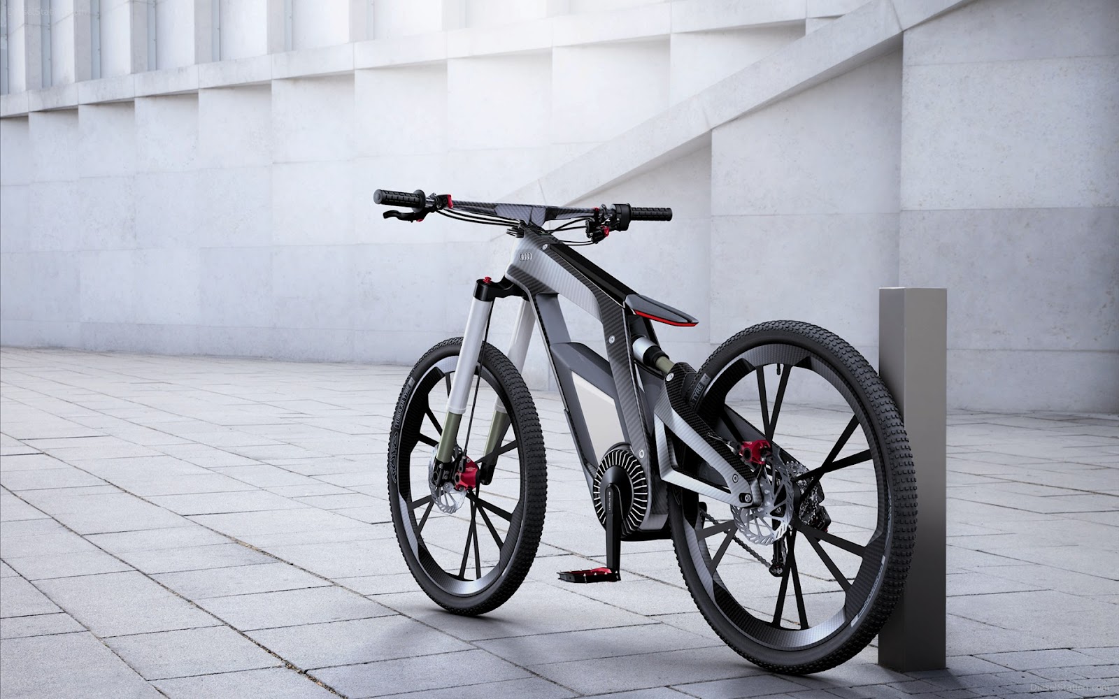 Electric Bike By Audi Modern Design E-bike Hd Wallpaper - Electric Bike - HD Wallpaper 