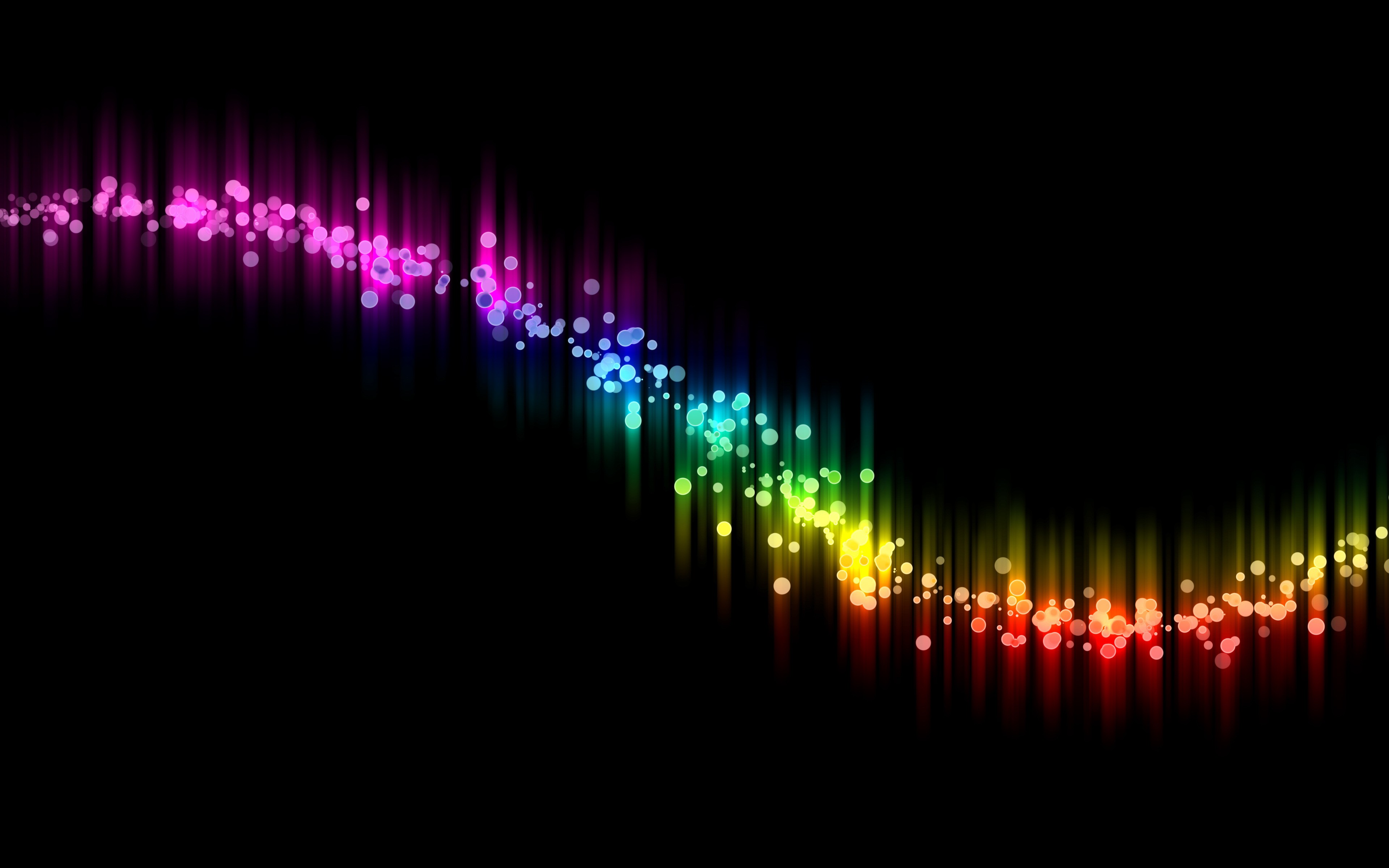 Special Effect Colours Of The Rainbow - Black And Multicolor Background - HD Wallpaper 