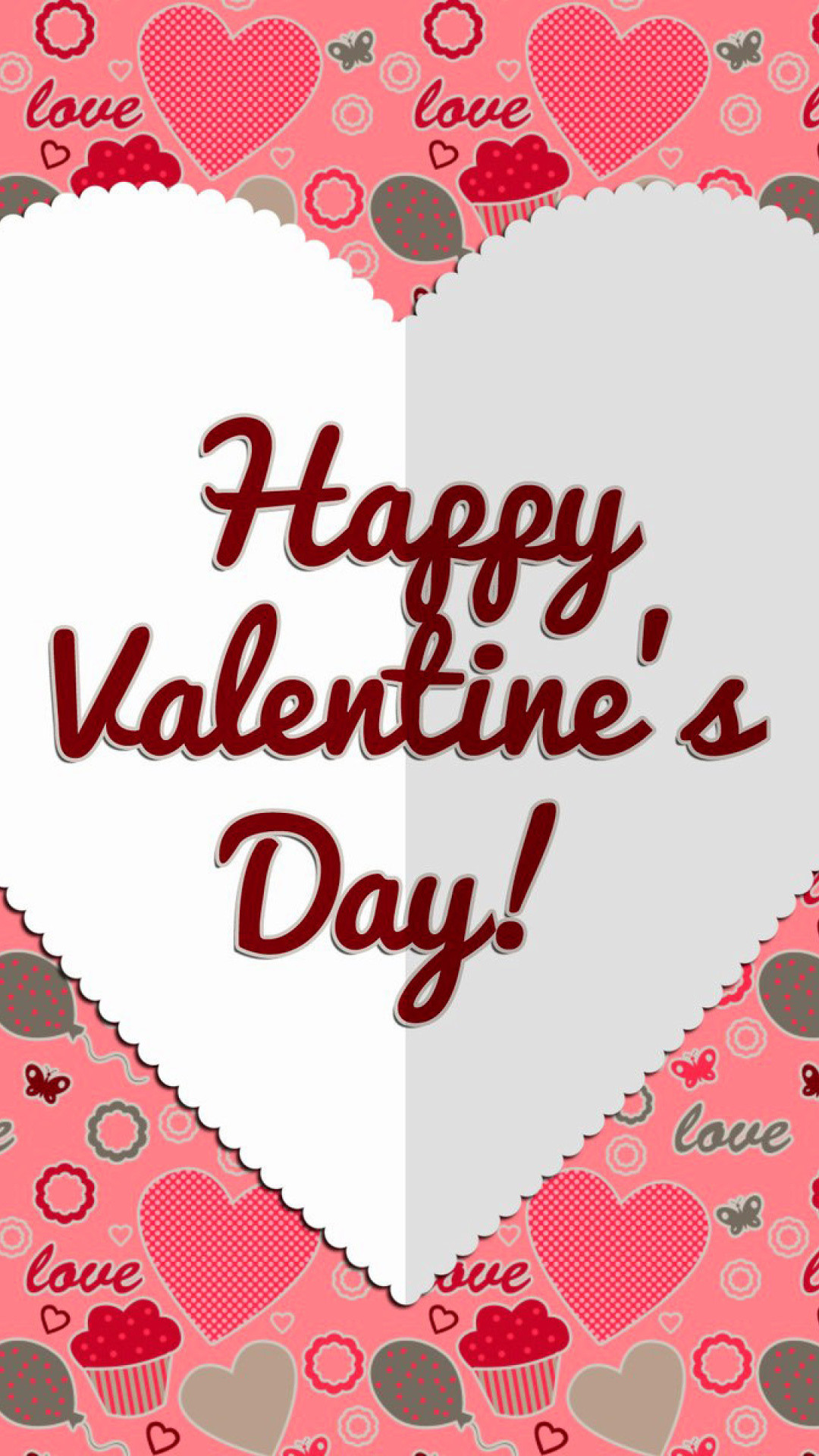 1080x1920, Happy Valentine Day Greeting 2017 Iphone - Happy Valentines Day Sfondi Iphone - HD Wallpaper 