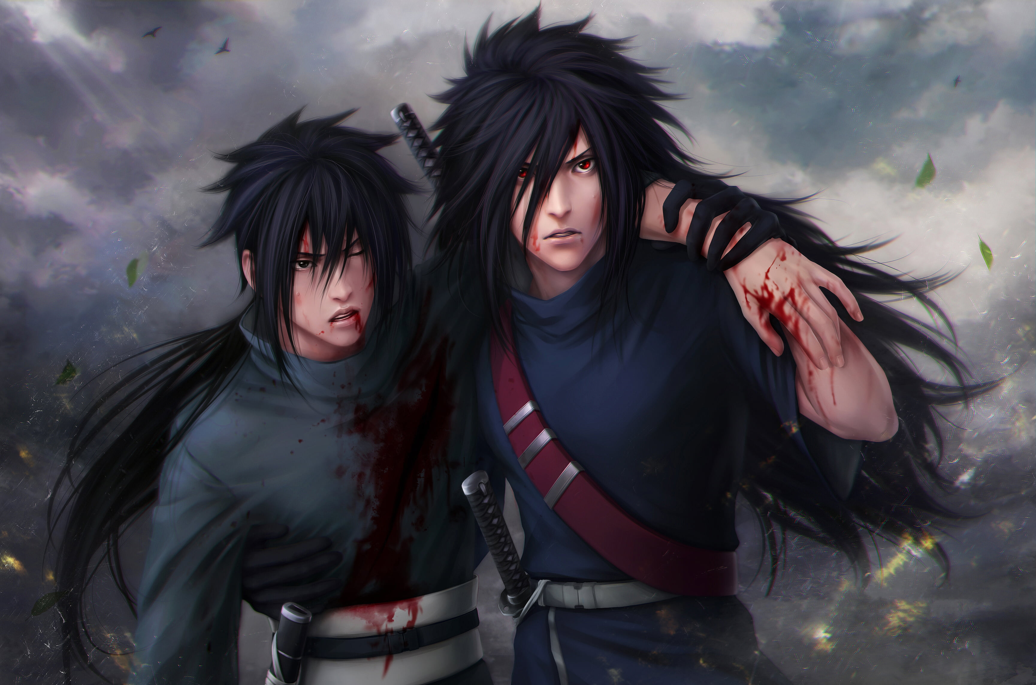 Uchiha Madara And Izuna - HD Wallpaper 