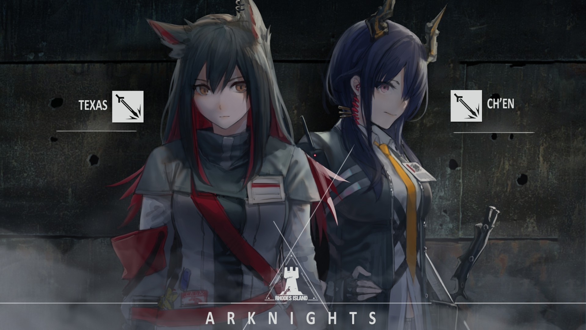 Texas, Ch En, Arknights, Anime Games, Animal Ears, - Texas Arknights - HD Wallpaper 