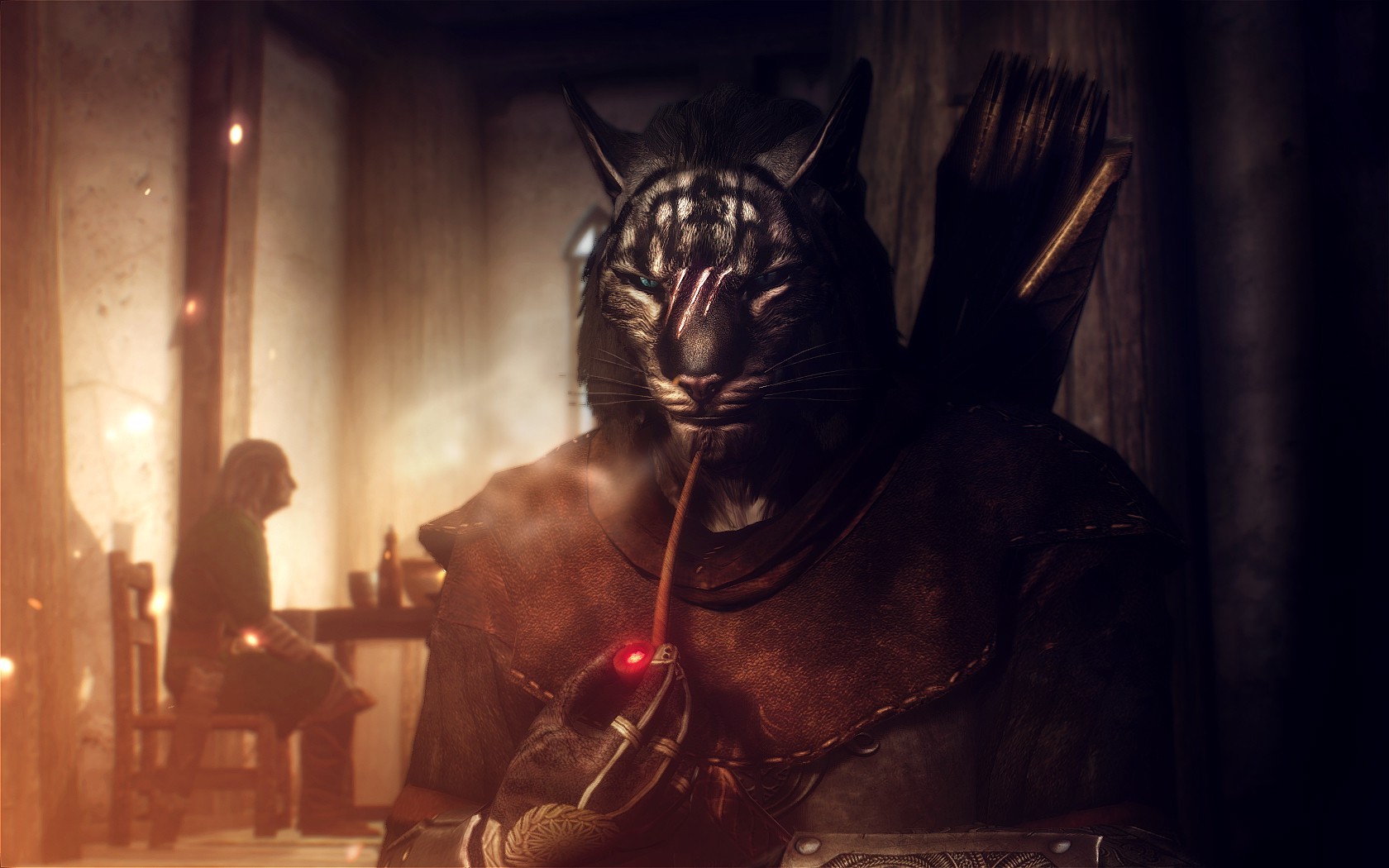 Skyrim Khajiit Wallpaper Hd - HD Wallpaper 
