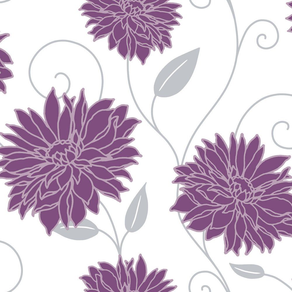 Purple And White Wallpaper For Walls - HD Wallpaper 