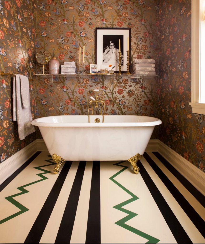 Maximalism Interior Design Bathroom - HD Wallpaper 