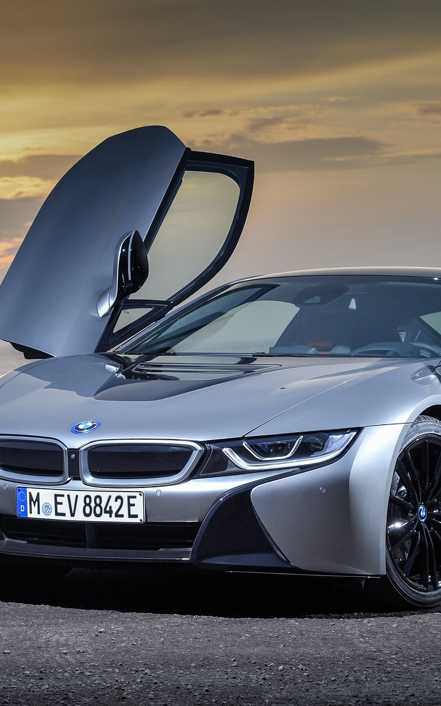 Bmw I8, Supercar, Open Door, Wallpaper - Bmw I8 - HD Wallpaper 