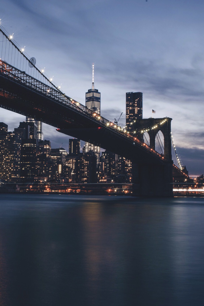 City, Light, And Travel Image - Brooklyn Bridge - HD Wallpaper 