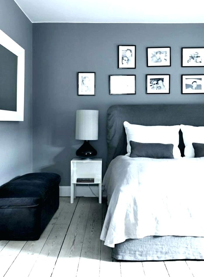 Dark Grey And White Bedroom - HD Wallpaper 