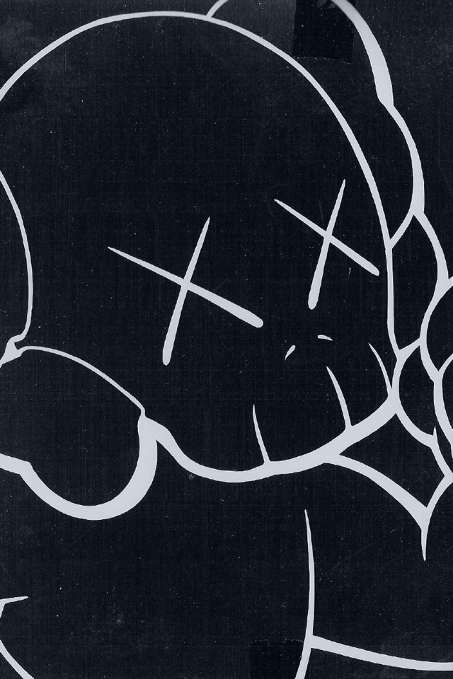 Black Kaws Wallpaper Hd - HD Wallpaper 