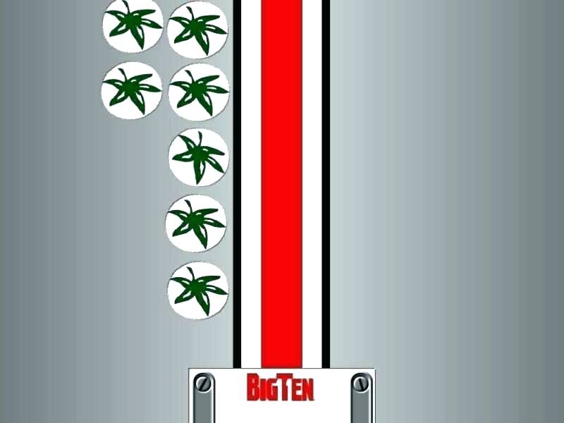 Striped Wall Border State Helmet Stripe Wall Decal - Ohio State Helmet Stripe - HD Wallpaper 