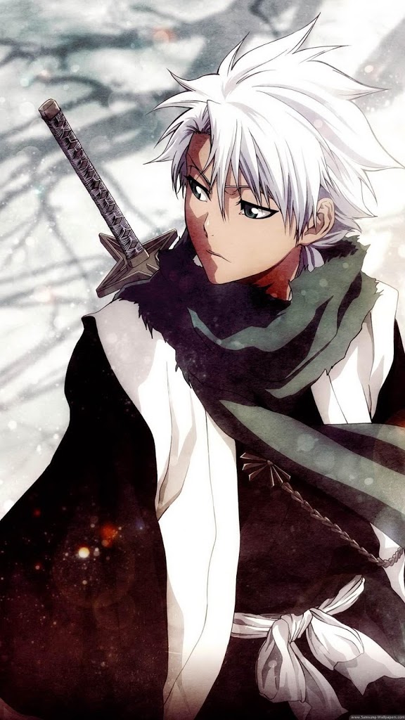 Anime Wallpaper Hd - White Hair Swordsman Anime - 576x1024 Wallpaper -  