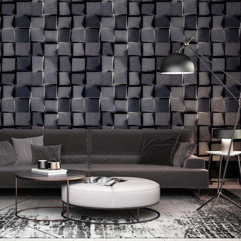 Black Grey Wallpaper Bedroom - HD Wallpaper 