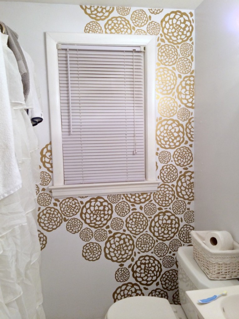 Faux Wallpaper Progress - Peel And Stick Gold - HD Wallpaper 