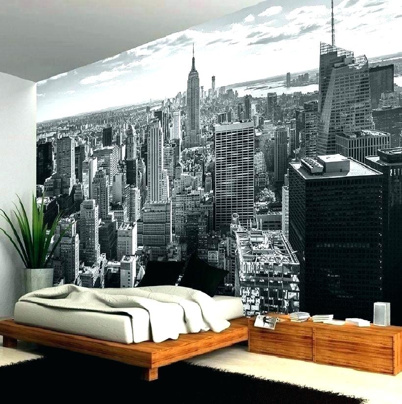 City Wallpaper For Bedroom New City Wallpaper For Bedroom - New York Skyline Wallpaper Bedroom - HD Wallpaper 