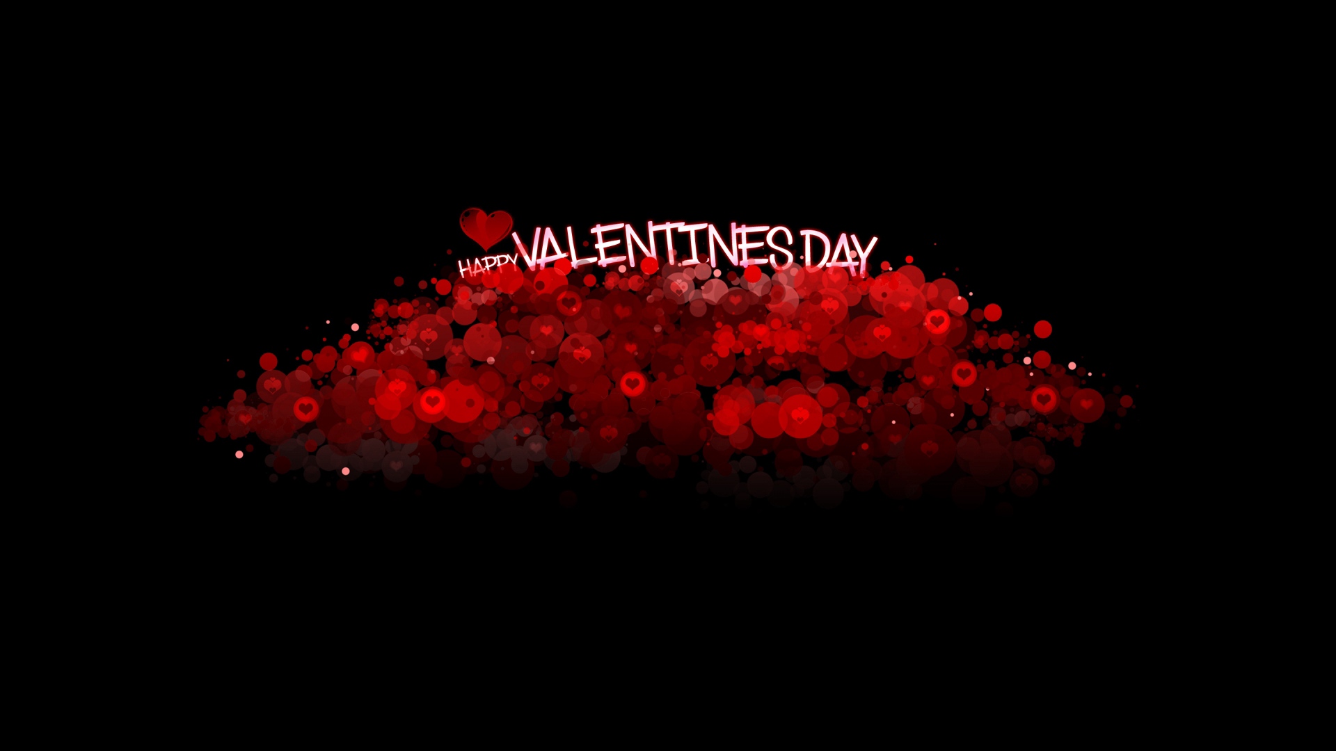 Wallpaper Valentines Day, Inscription, Hearts, Background, - Dark Valentines Day Background - HD Wallpaper 