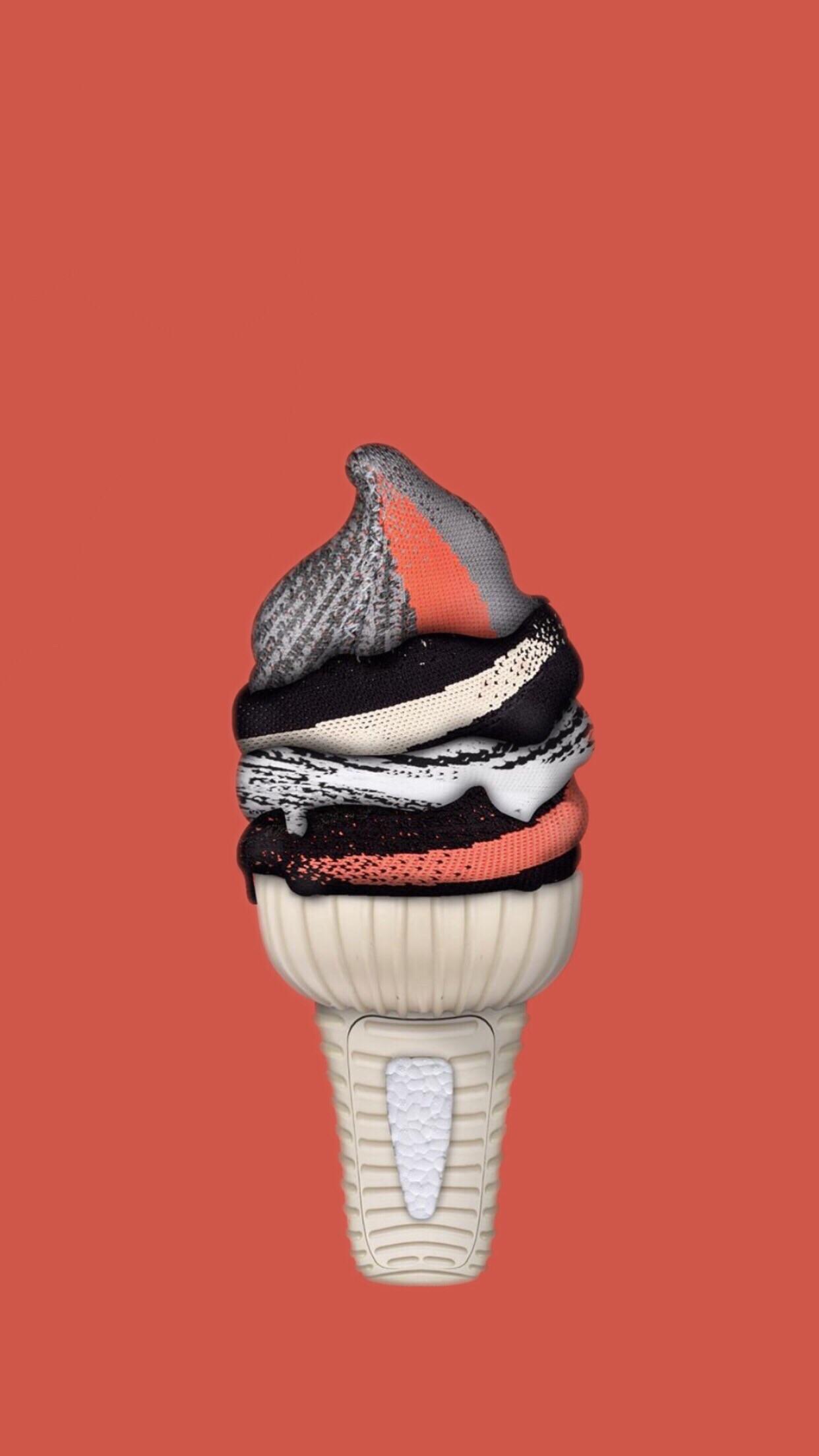 Yeezy Art Ice Cream - HD Wallpaper 