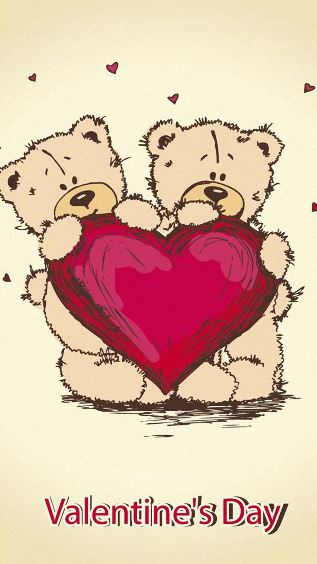 Hd Cartoon Valentine S Day Galaxy S4 S5 Wallpapers - HD Wallpaper 